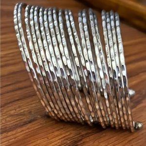 Silver Bangle Bracelet Cuff